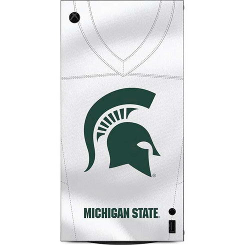 Michigan State University White Jersey XBox Series X Digital Edition Console Skin
